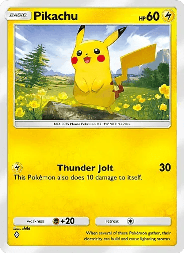 Carta Pokémon Pikachu