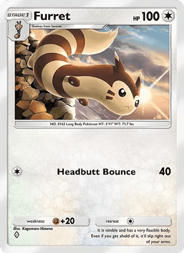 Carta Pokémon Furret 129