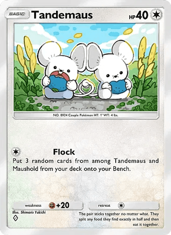 Carta Pokémon Tandemaus 142