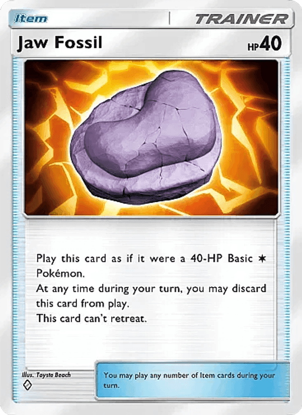 Carta Pokémon Jaw Fossil 144 de B2