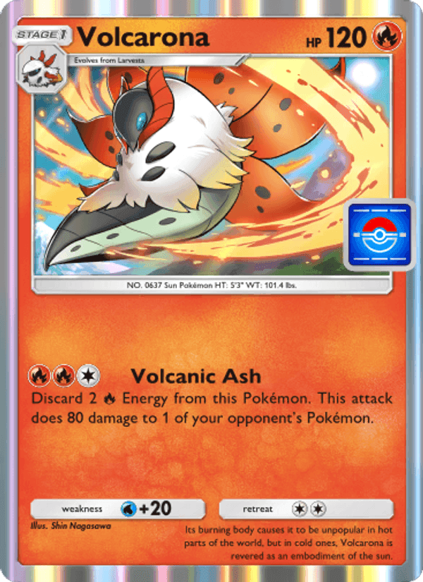 Carta Pokémon Volcarona 028