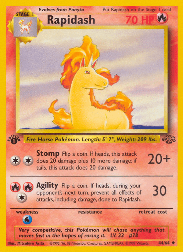 Carta Pokémon Rapidash 44