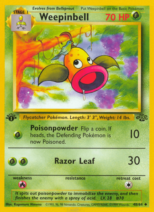 Carta Pokémon Weepinbell 48