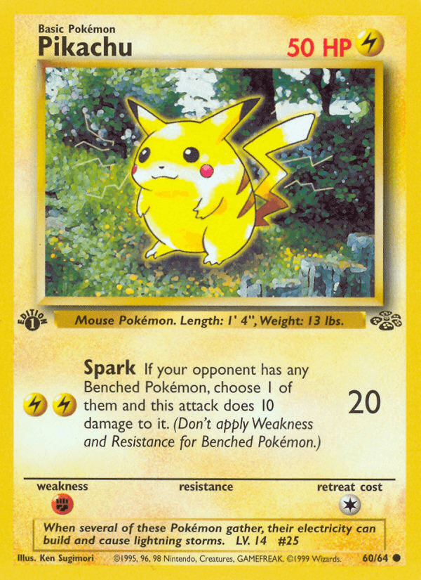 Carta Pokémon Pikachu