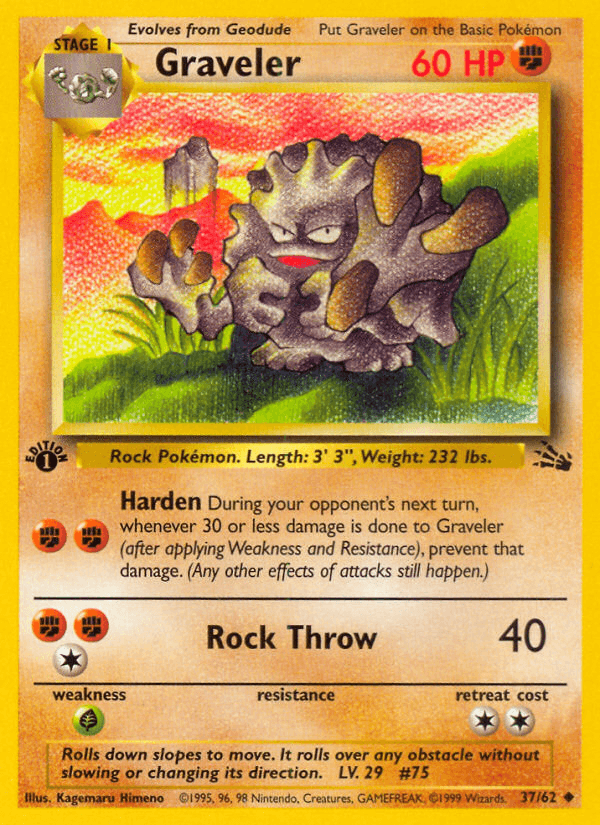 Carta Pokémon Graveler 37