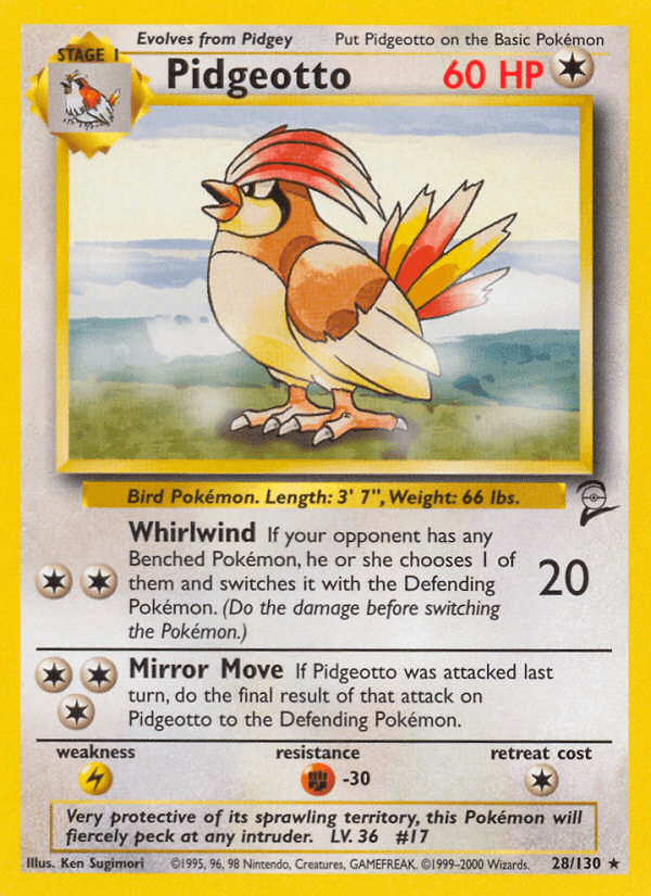 Carta Pokémon Pidgeotto 28