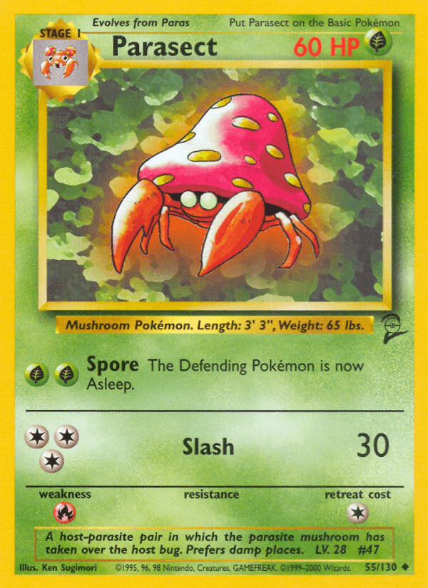 Carta Pokémon Parasect 55