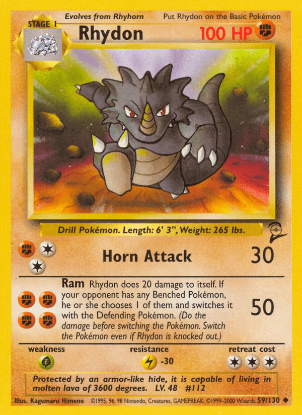 Carta Pokémon Rhydon 59