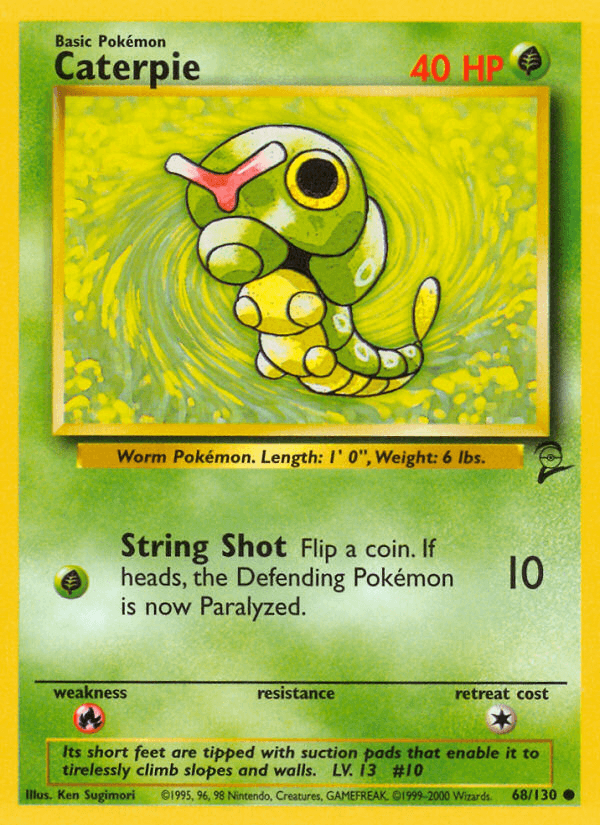 Carta Pokémon Caterpie 68
