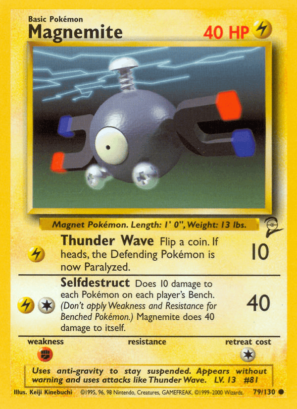 Carta Pokémon Magnemite 79