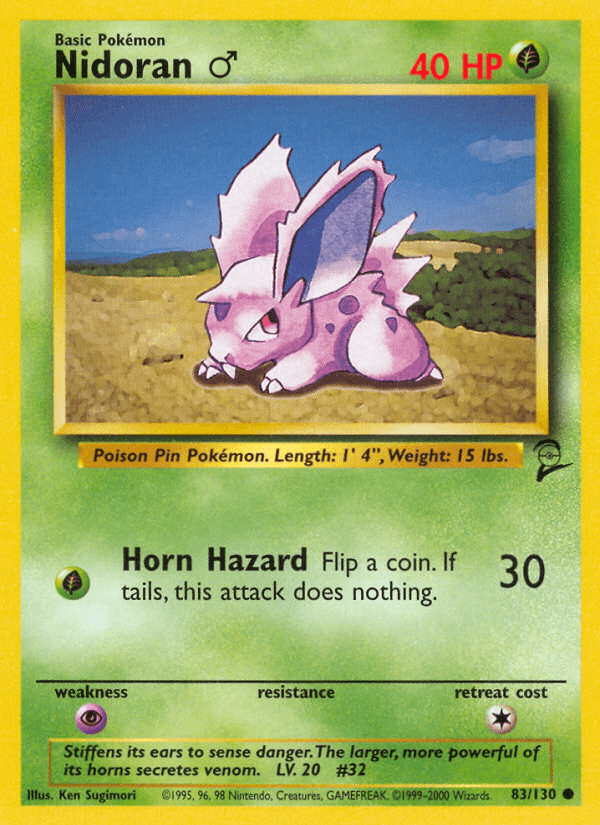 Carta Pokémon Nidoran ♂ 83