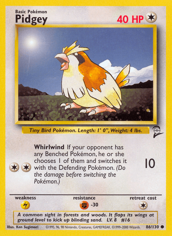 Carta Pokémon Pidgey 86