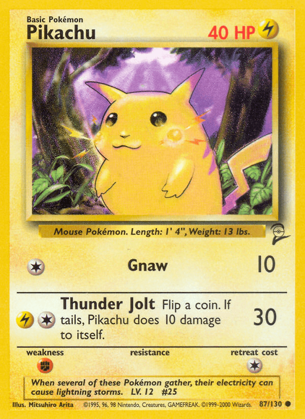 Carta Pokémon Pikachu