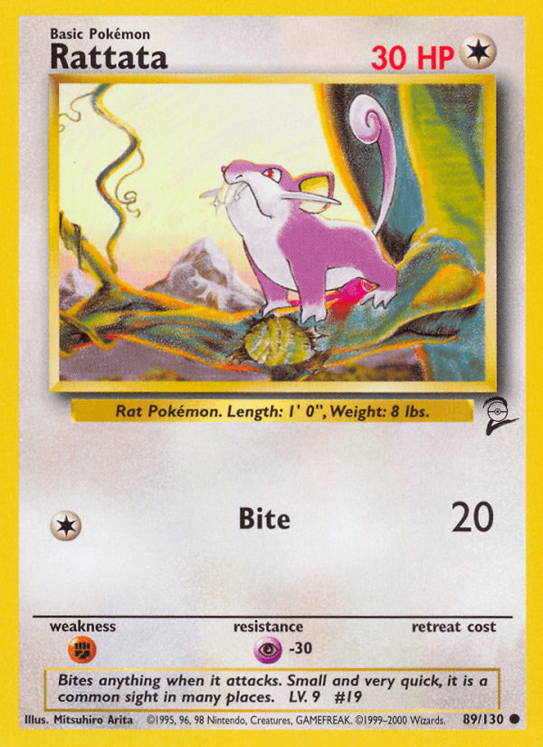 Carta Pokémon Rattata 89