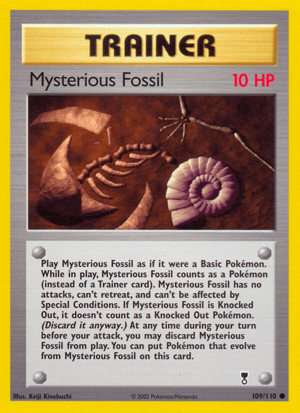 Carta Pokémon Mysterious Fossil 109 de Legendary Collection