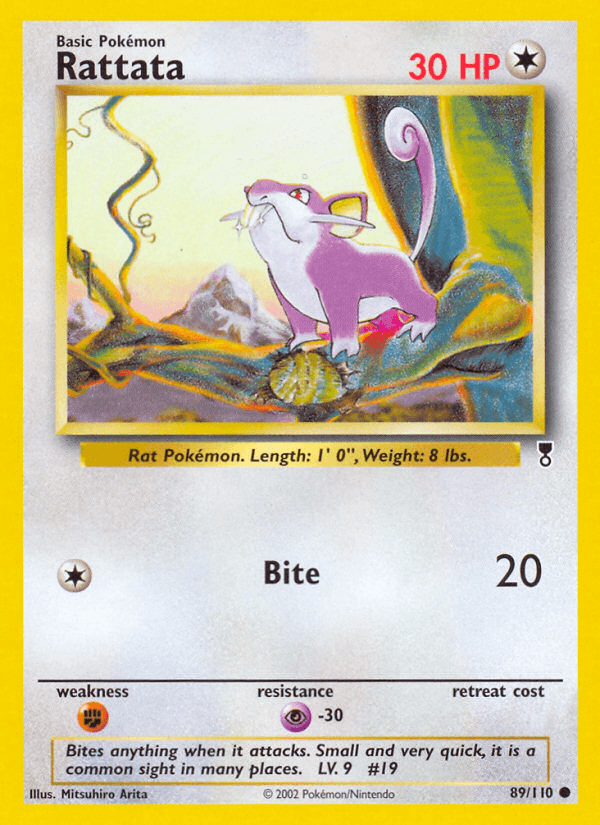 Carta Pokémon Rattata 89
