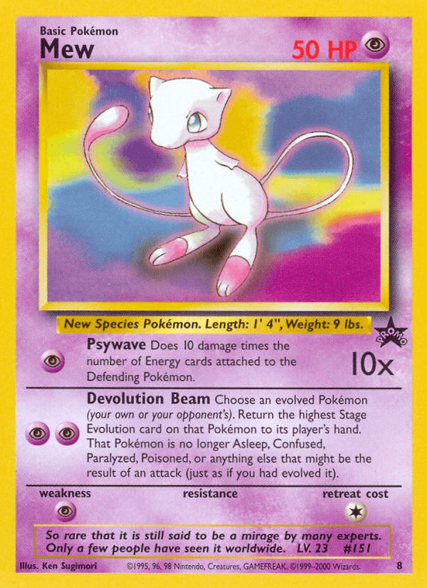 Carta Pokémon Mew 8
