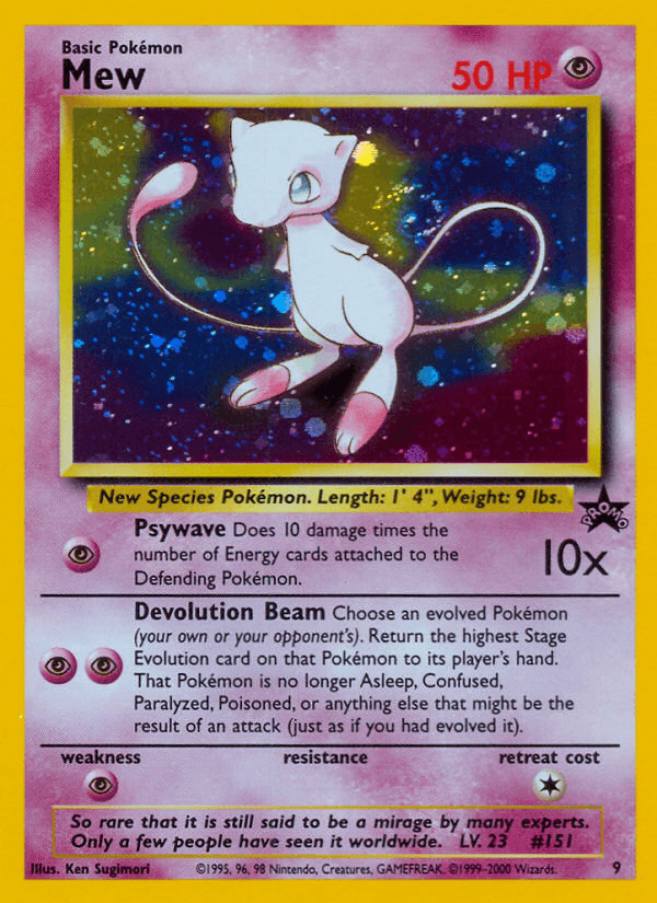 Carta Pokémon Mew 9