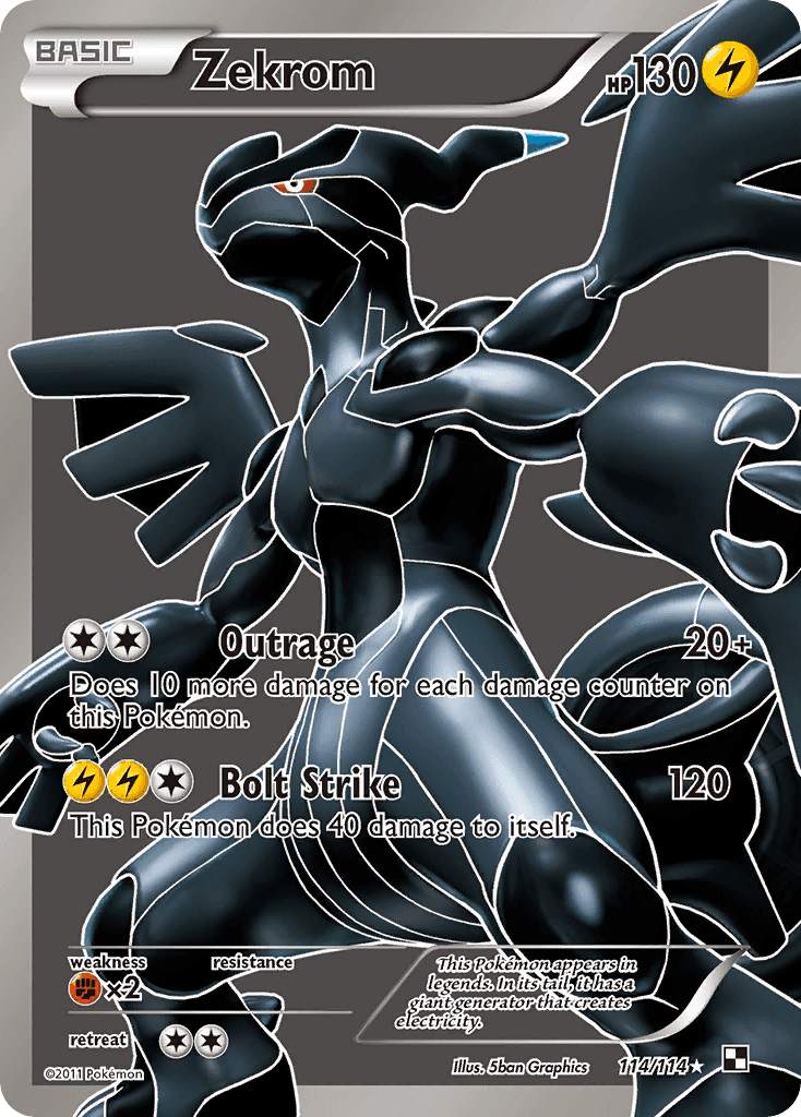 Carta Pokémon Zekrom 114