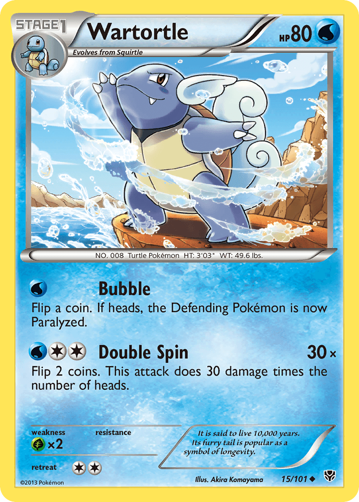 Carta Pokémon Wartortle 15