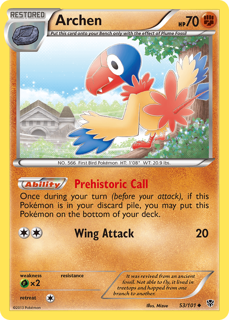 Carta Pokémon Archen