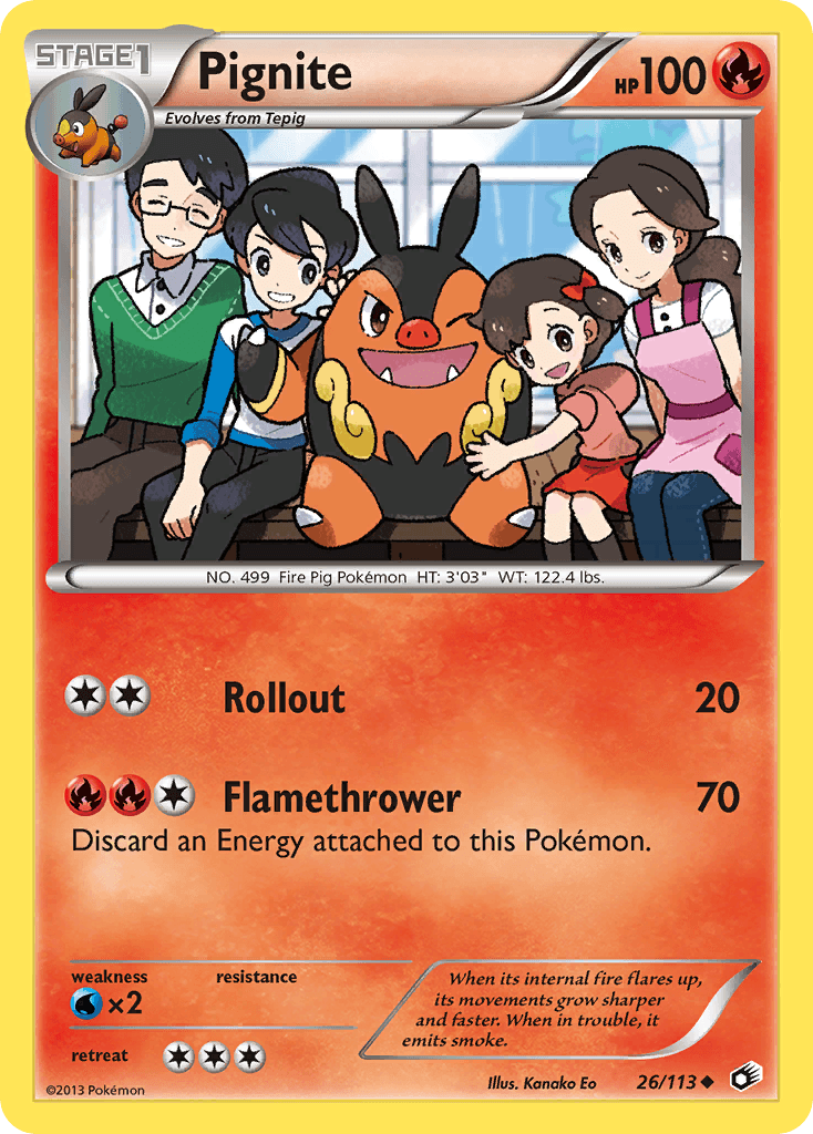 Carta Pokémon Pignite