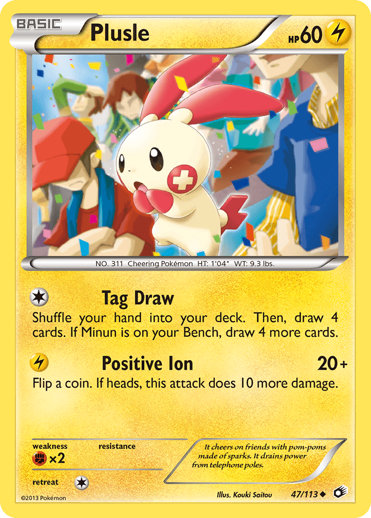 Carta Pokémon Plusle 47