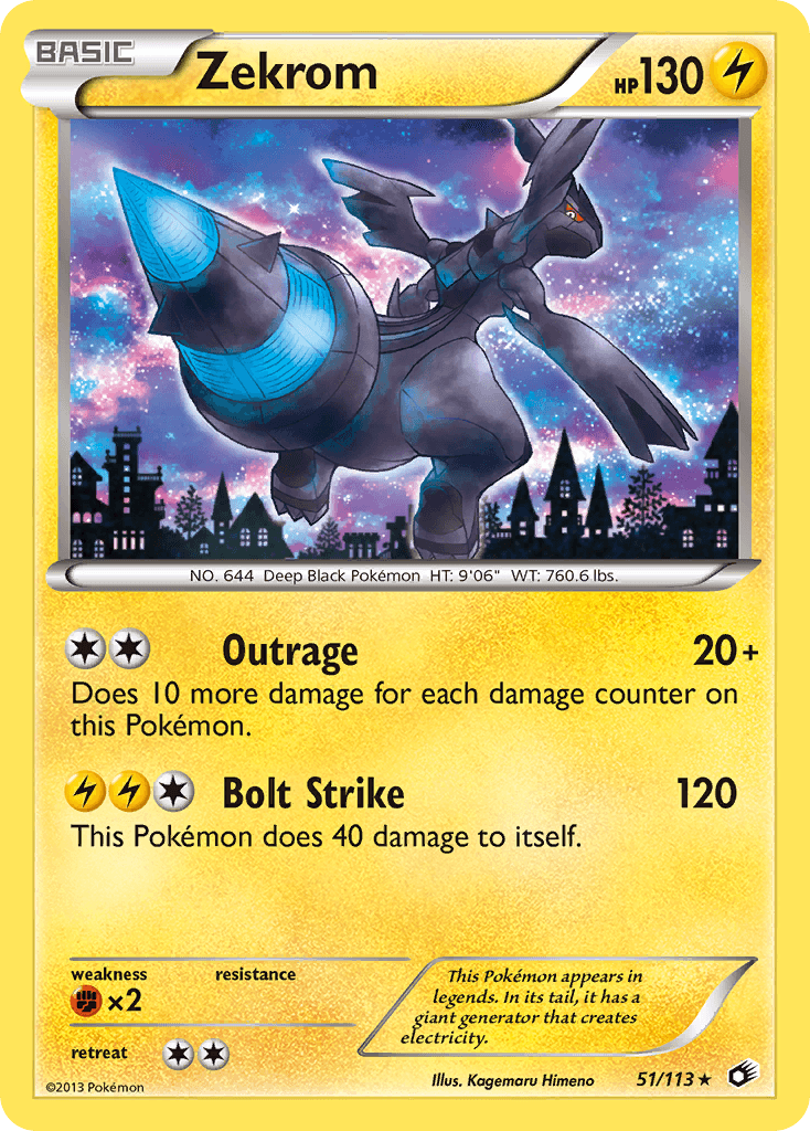 Carta Pokémon Zekrom 51