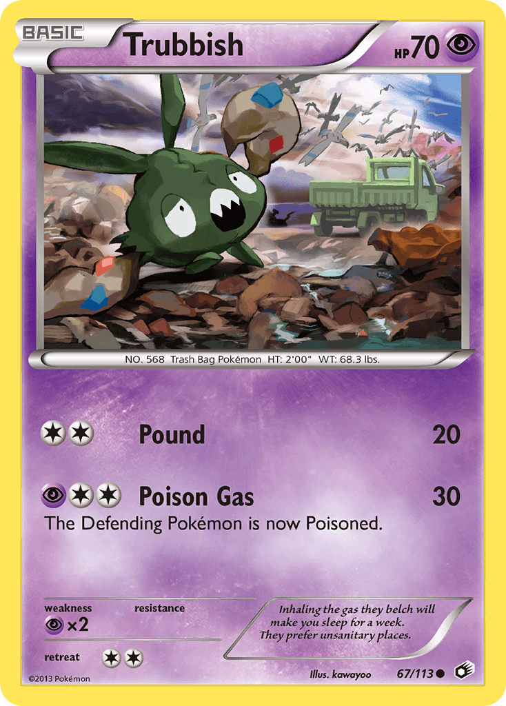 Carta Pokémon Trubbish 67