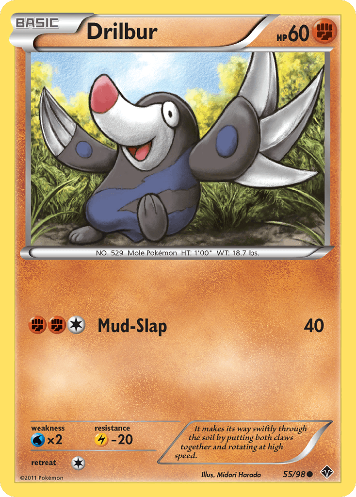 Carta Pokémon Drilbur 55