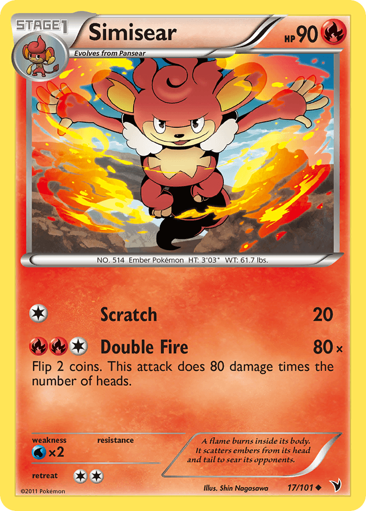 Carta Pokémon Simisear 17