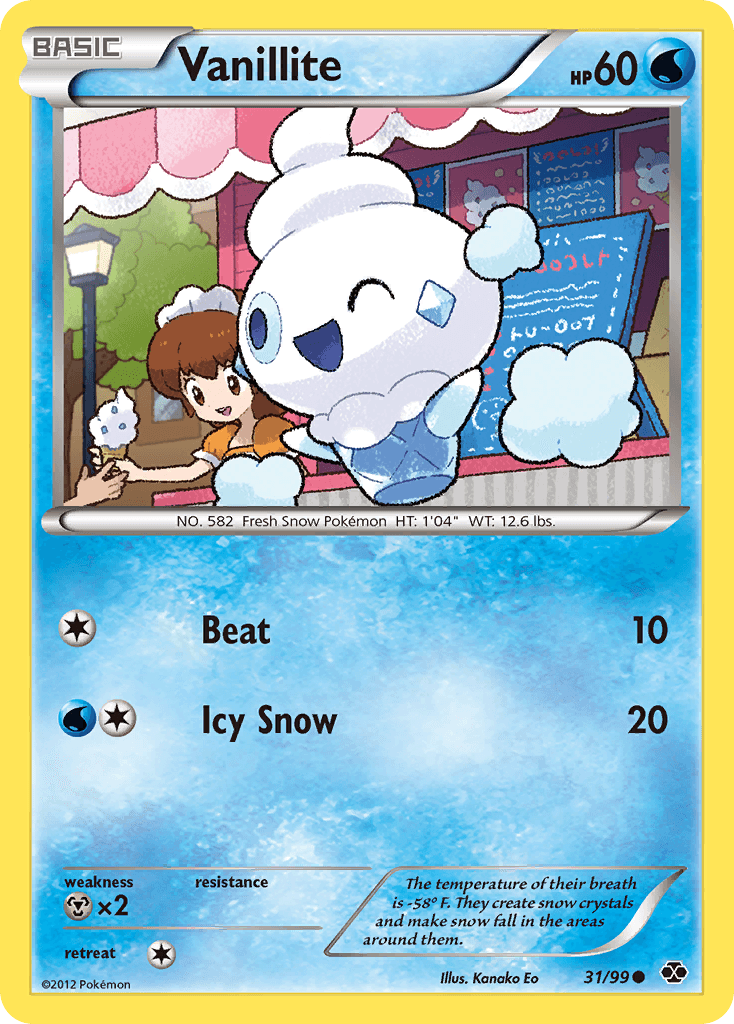 Carta Pokémon Vanillite