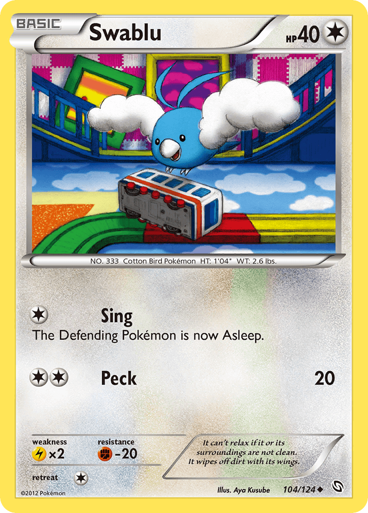 Carta Pokémon Swablu 104