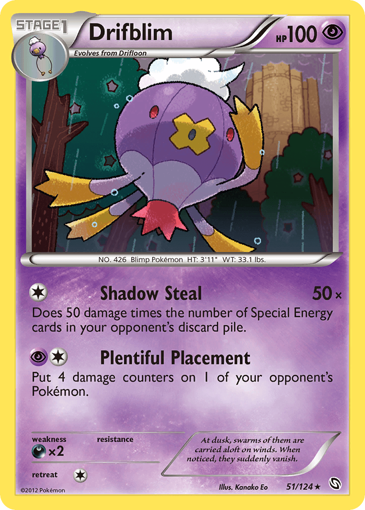 Carta Pokémon Drifblim 51