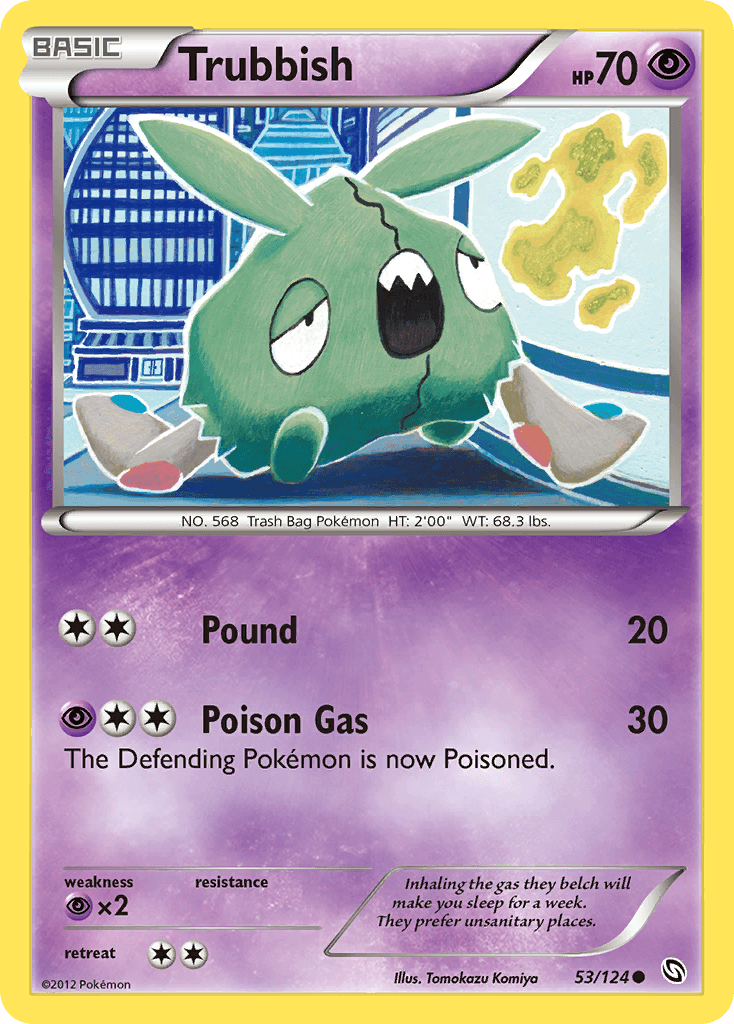 Carta Pokémon Trubbish 53
