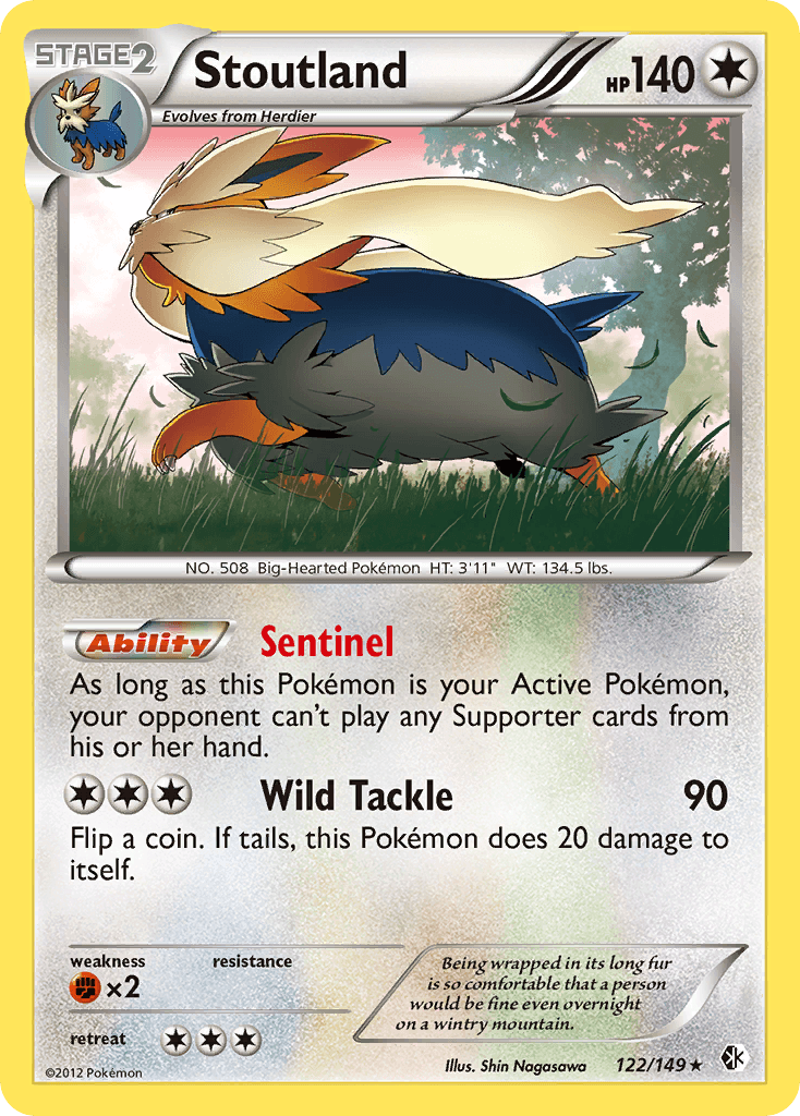 Carta Pokémon Stoutland 122