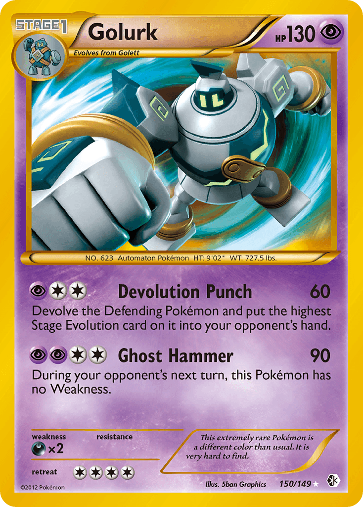 Carta Pokémon Golurk 150