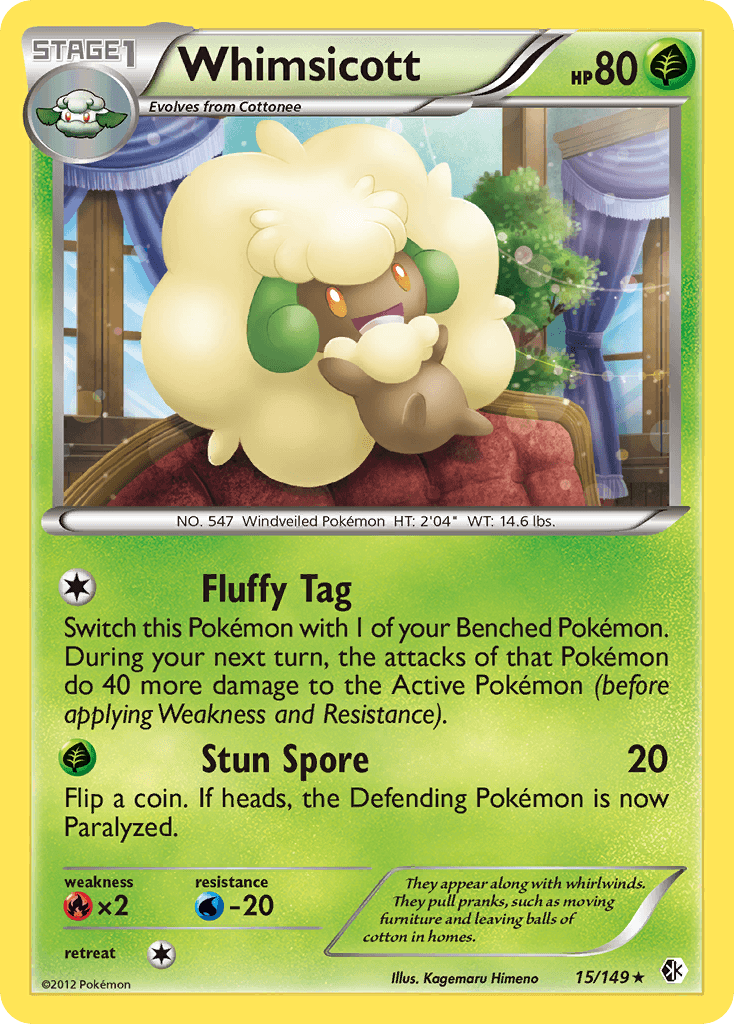 Carta Pokémon Whimsicott 15