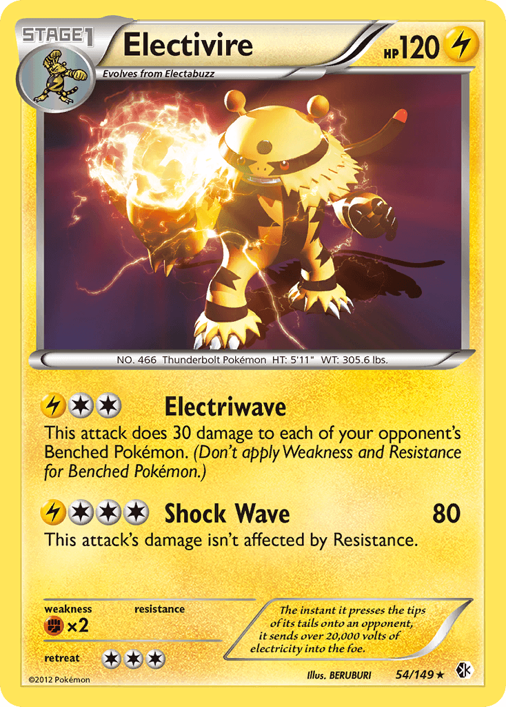 Carta Pokémon Electivire 54
