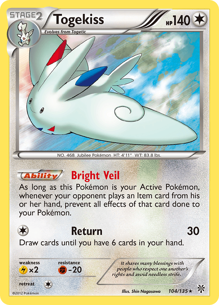 Carta Pokémon Togekiss 104