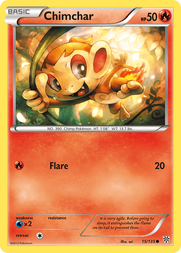 Carta Pokémon Chimchar 15