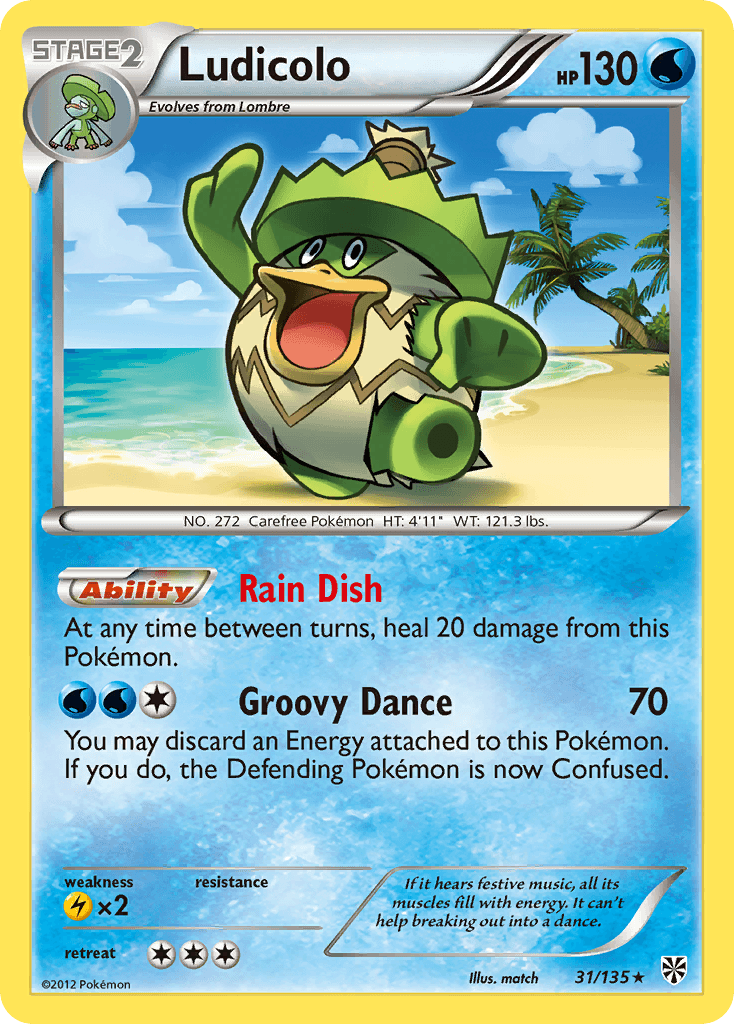 Carta Pokémon Ludicolo 31