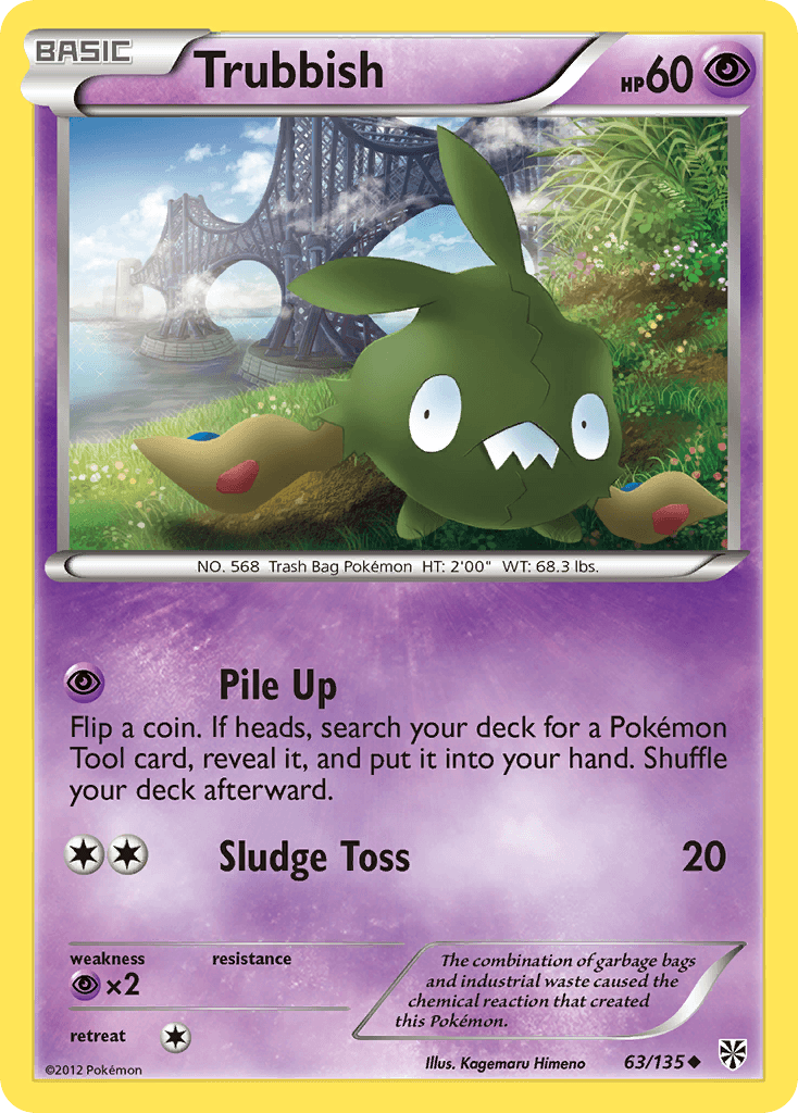 Carta Pokémon Trubbish 63