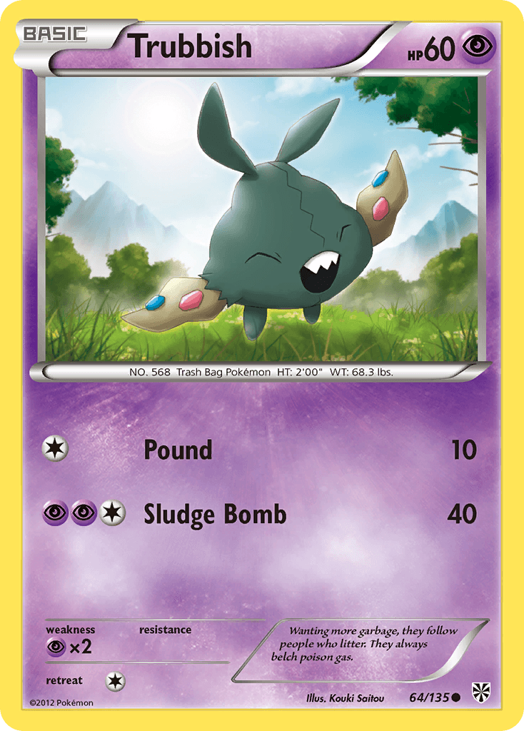 Carta Pokémon Trubbish 64