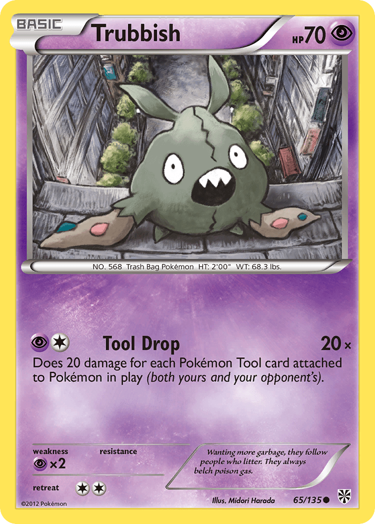 Carta Pokémon Trubbish 65
