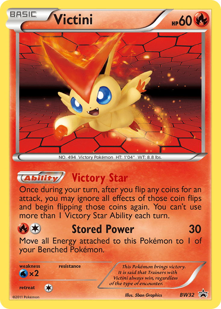 Carta Pokémon Victini BW32