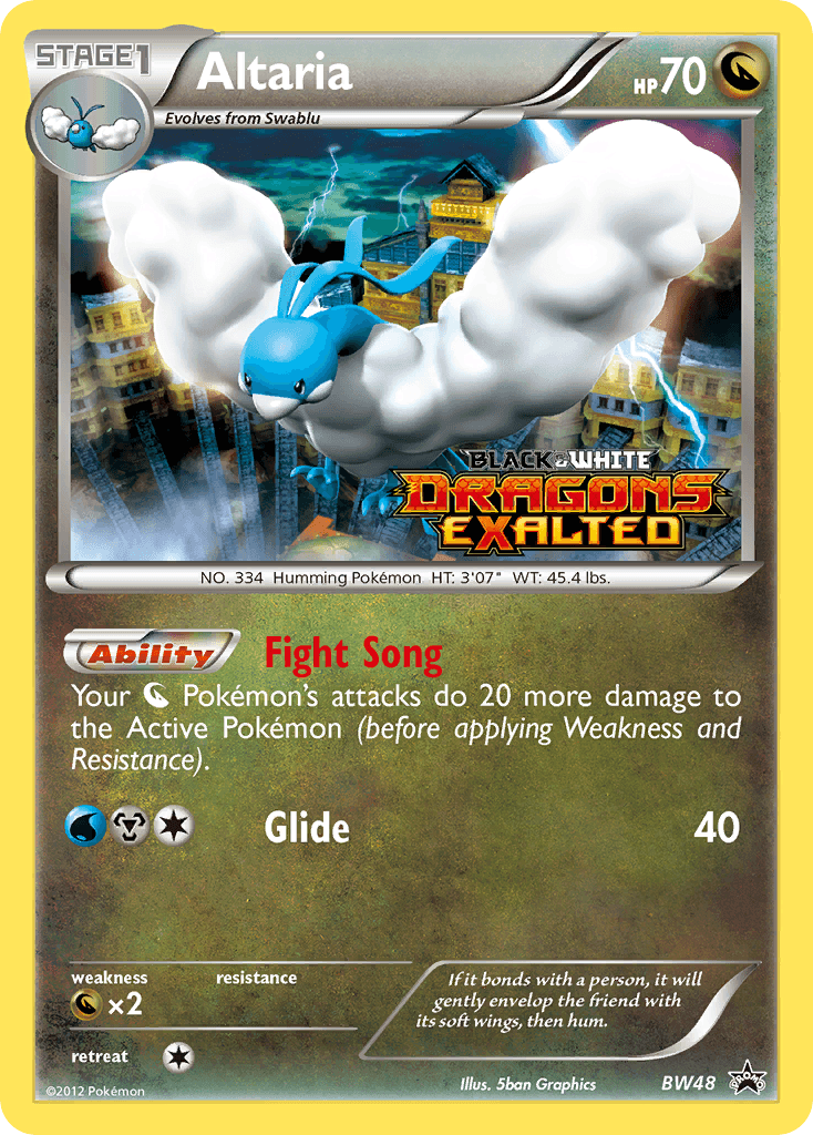 Carta Pokémon Altaria BW48