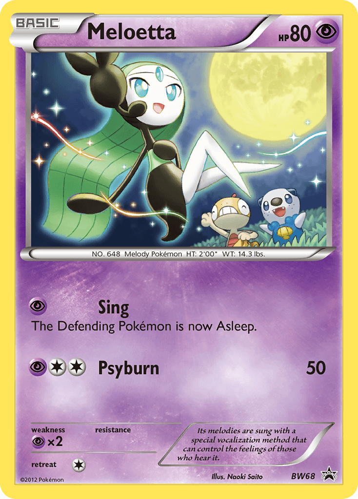 Carta Pokémon Meloetta BW68