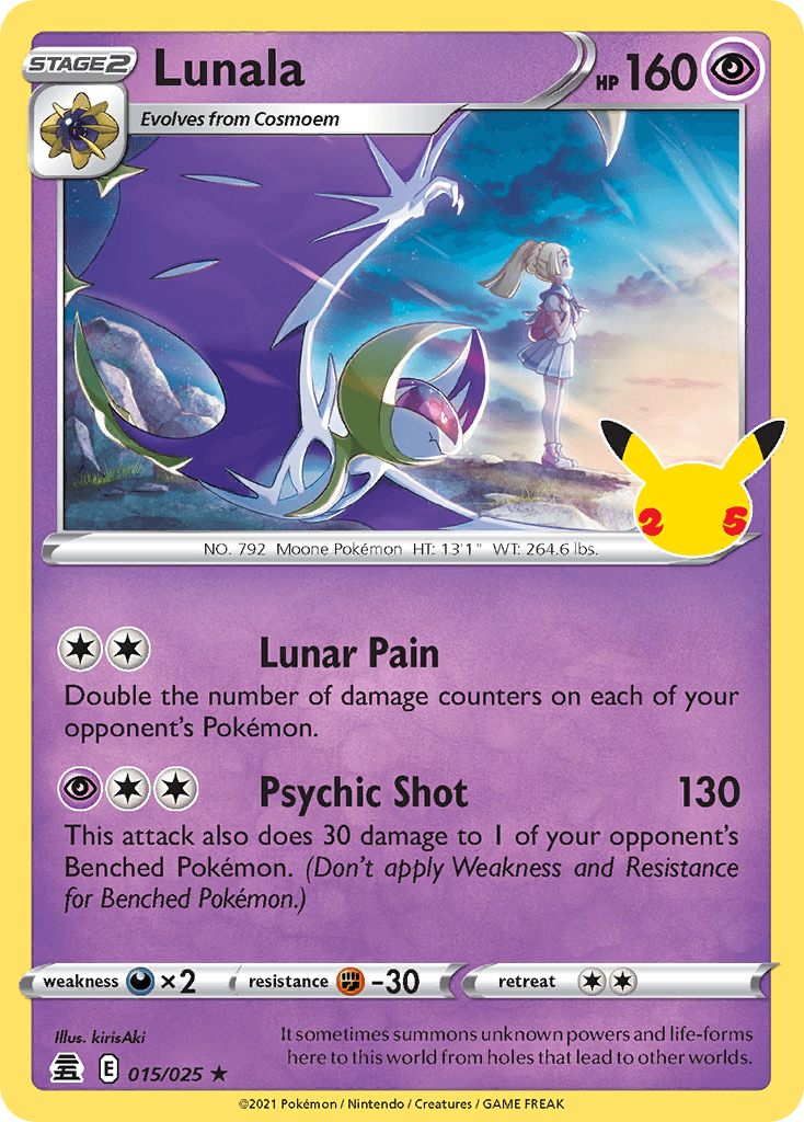 Carta Pokémon Lunala 15