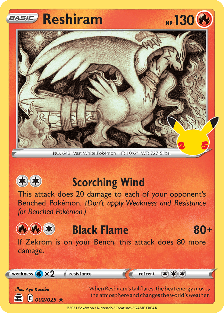 Carta Pokémon Reshiram 2